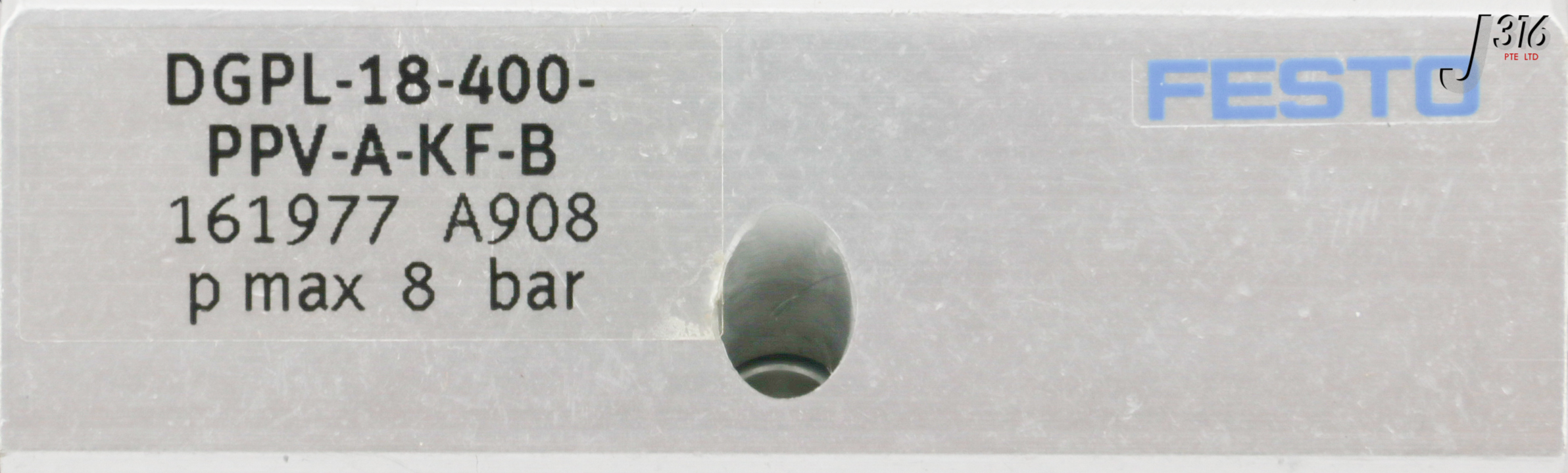 アップビー 31076 FESTO PNEUMATIC LINEAR DRIVE, 161977 DGPL-18-400-PPV-A-KF-B